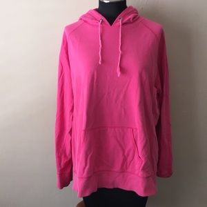 Jansport bright pink 100% cotton hoodie pullover